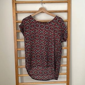 Pink Rose Short Sleeve Top
